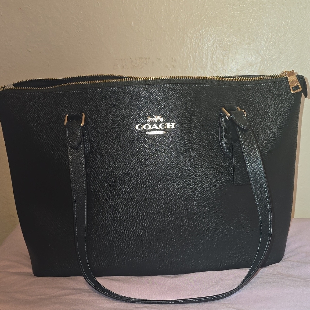 🍏Coach Gallery Tote Dark GREEN